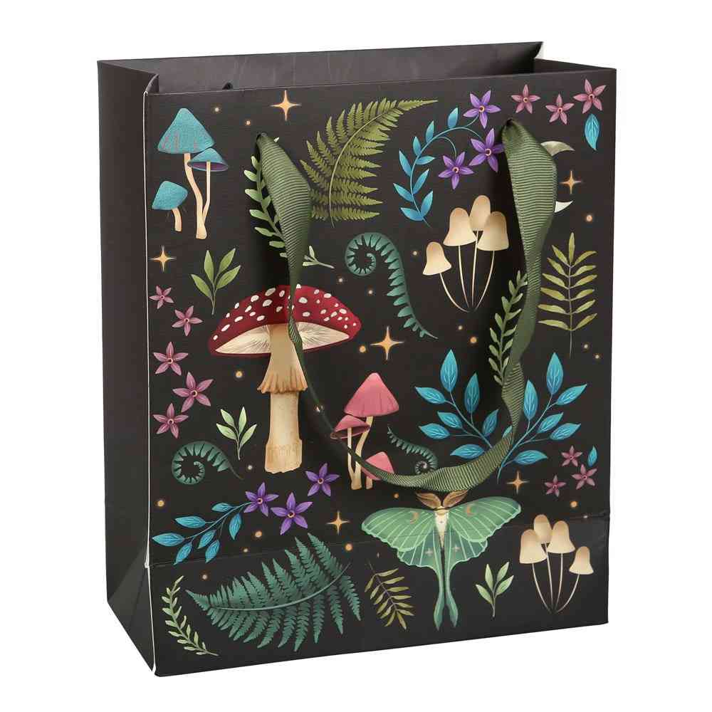 Something Different - 23cm Medium Dark Forest Print Geschenktasche - Mehrfarben
